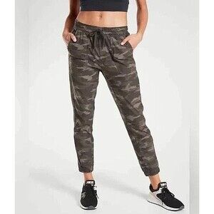 Athleta Farallon Jogger Camo Print Drawstring Waist Womens Size 6P